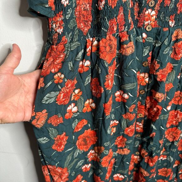 Baltic Born Botega Midi Dress Jade Green Floral Plus Size 1XL NEW NWT - Picture 7 of 12